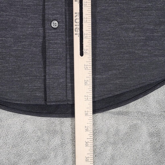 Rhone Shirt Mens Small Gray Commuter Slim Fit Stretch Italian Fabric Dress - Picture 10 of 13
